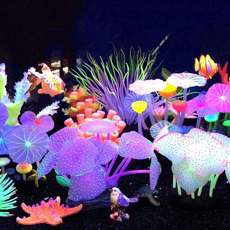 Aquarium Plant Live - Decoración Subacuática para Acuarios: Plantas Fluorescentes