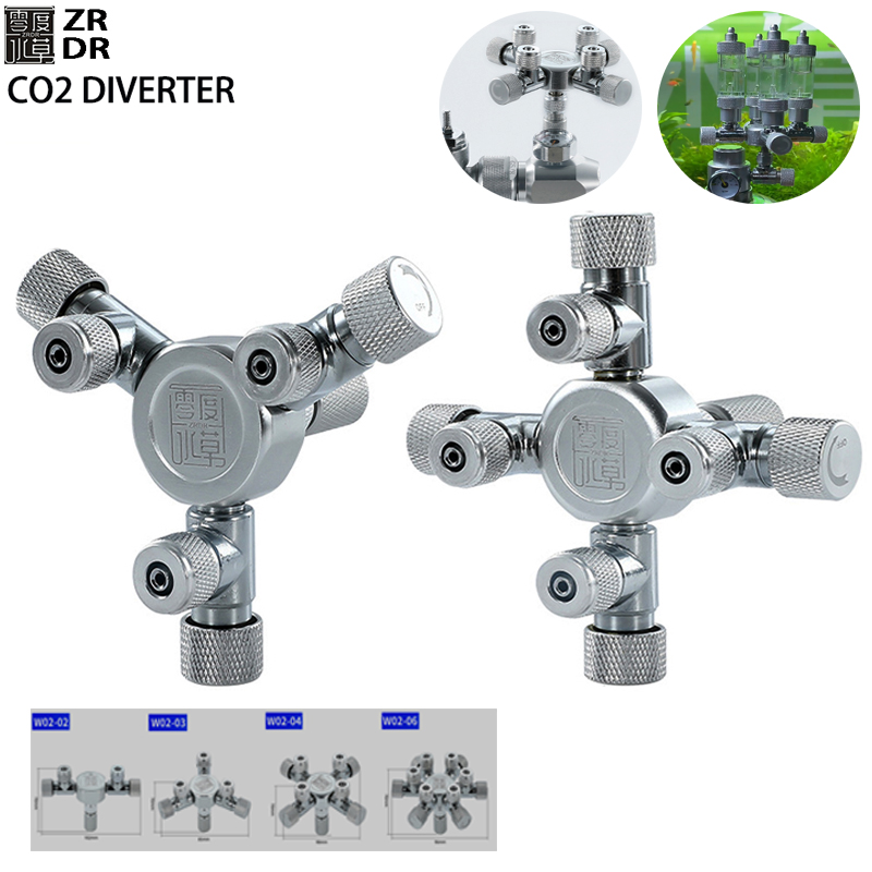 Glass Co2 Drop Checker - Distribuidor de CO2 Multicanal para Acuario