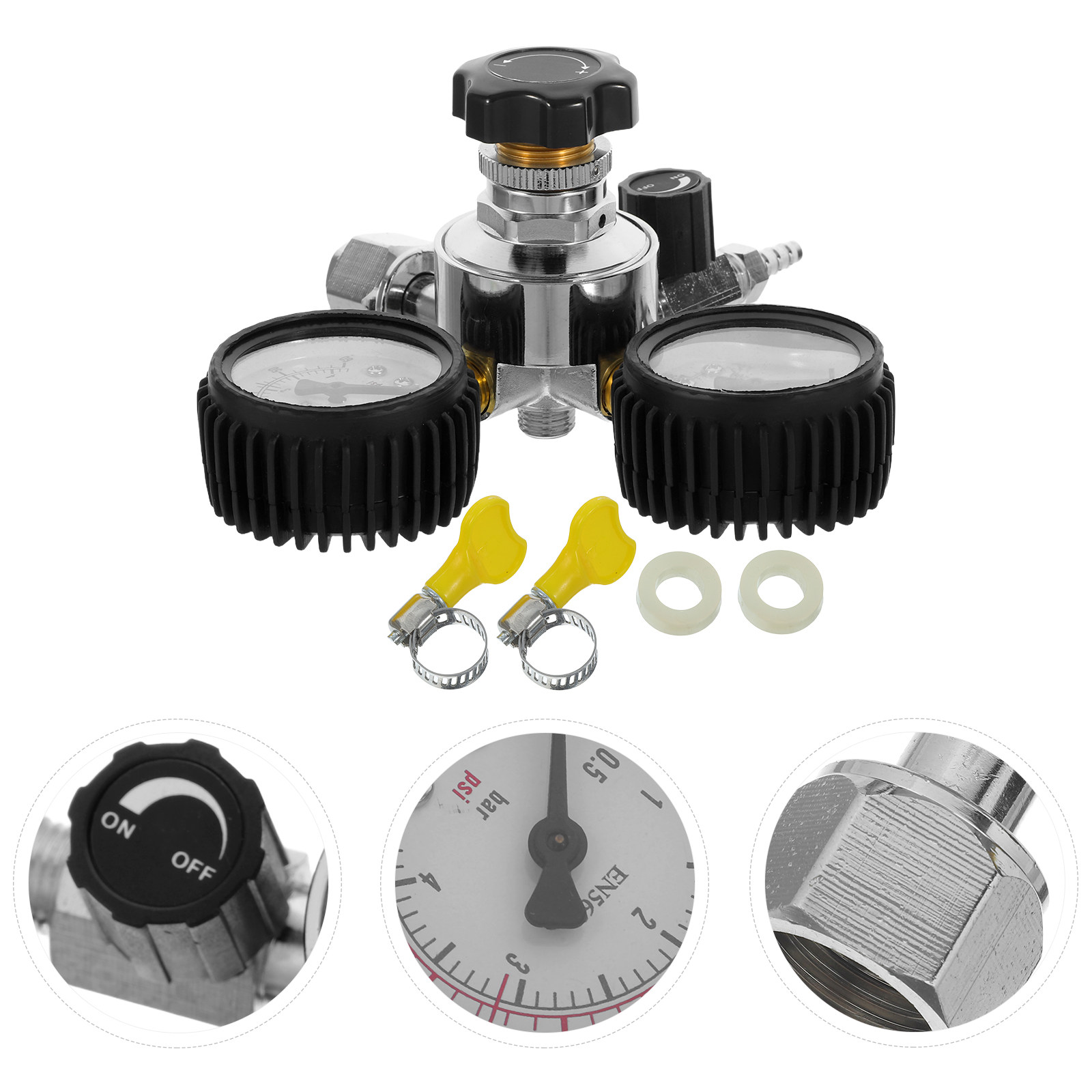 Co2 Regulator Dual Stage - 1 Juego de Dispositivo para Elaboración