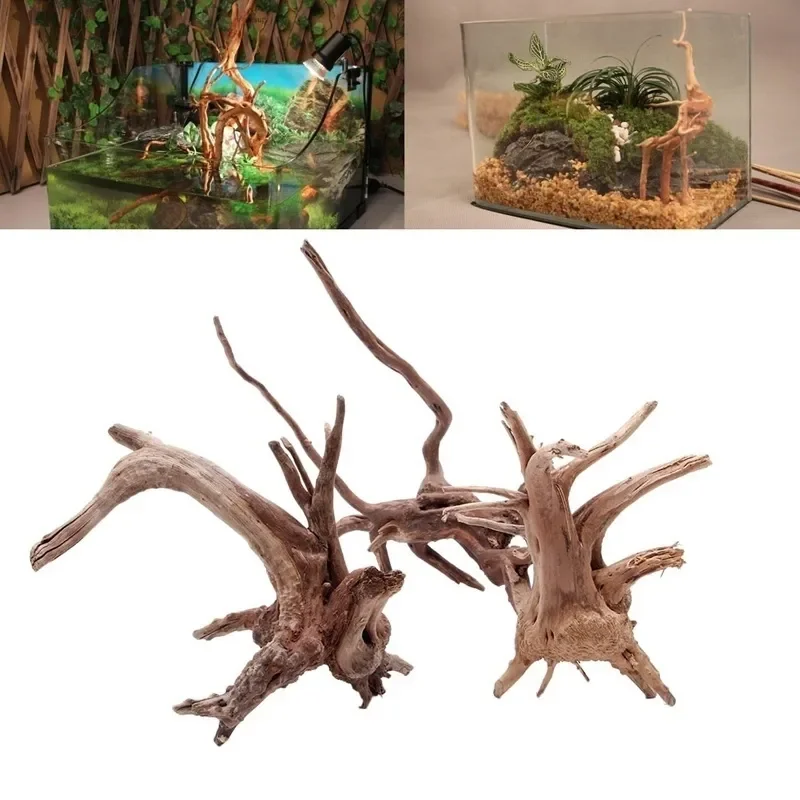 Aquarium Plant Ornament - Tronco de árbol Natural de madera