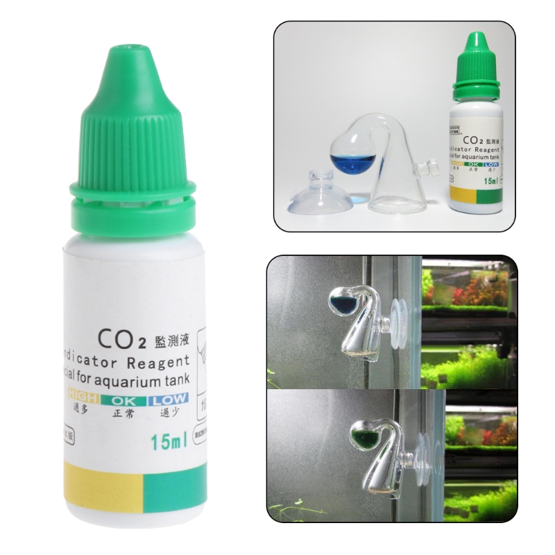 Glass Co2 Drop Checker - Comprobador de caída de vidrio difuso