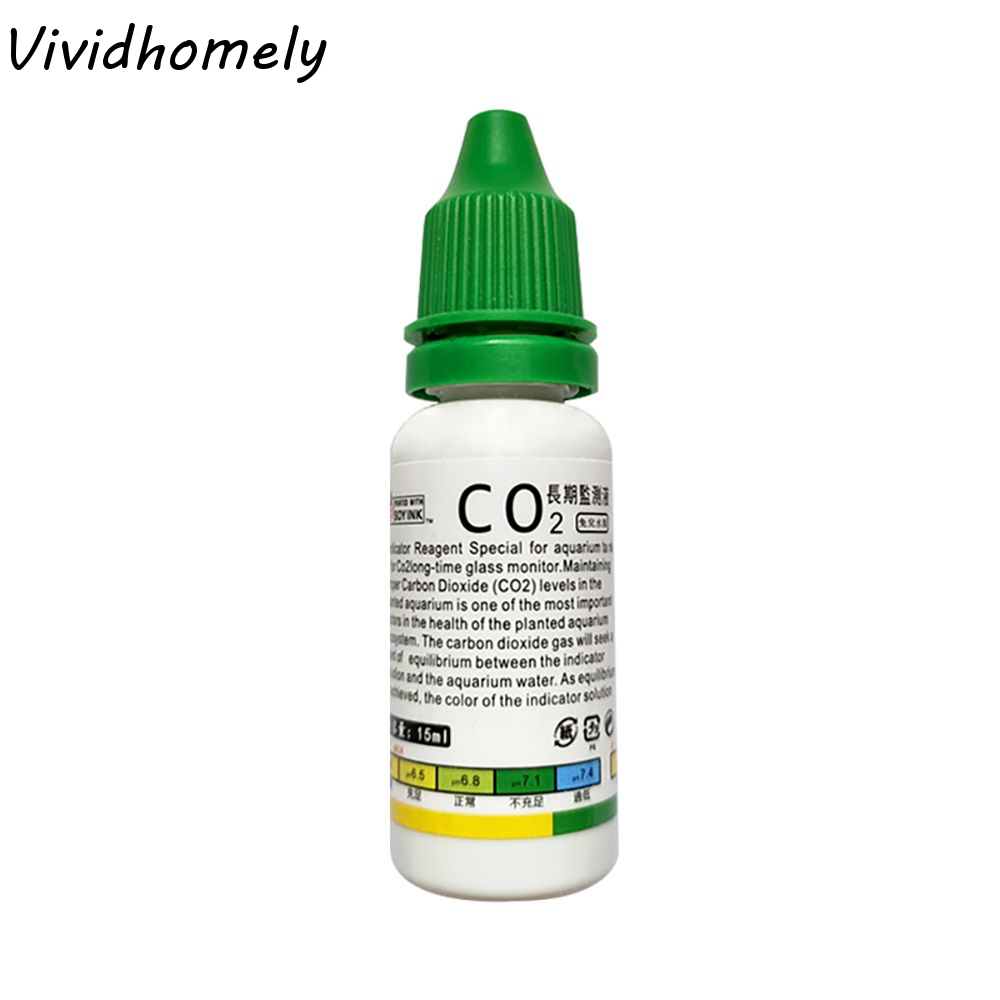 Glass Co2 Drop Checker - Kit para acuario con plantas acuáticas,