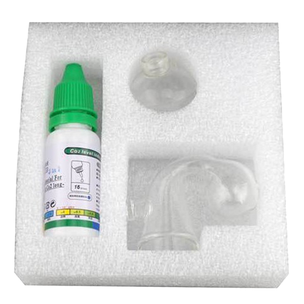 Glass Co2 Drop Checker - Indicador de CO2 para acuario, solución