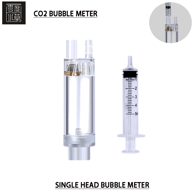 Glass Co2 Drop Checker - Contador de burbujas de CO2 para