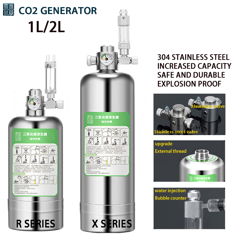 Aquarium Plant No Co2 - ZRDR-Kit de sistema generador de CO2