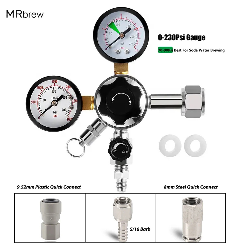 Co2 Regulator Dual Stage - Cargador de Co2 de alta presión