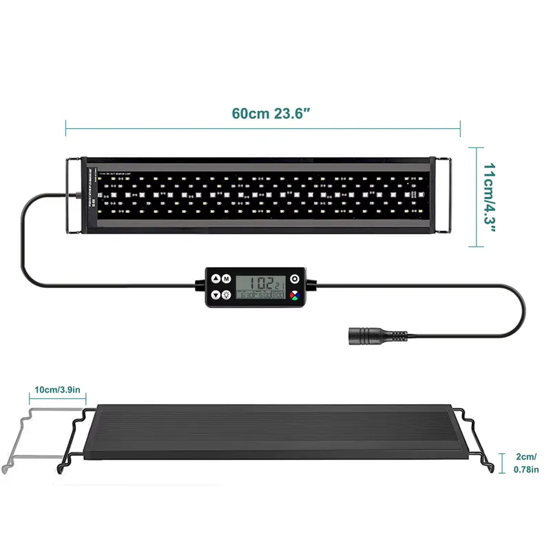 Planted Aquarium Hours - Nueva Lámpara LED de Espectro Completo