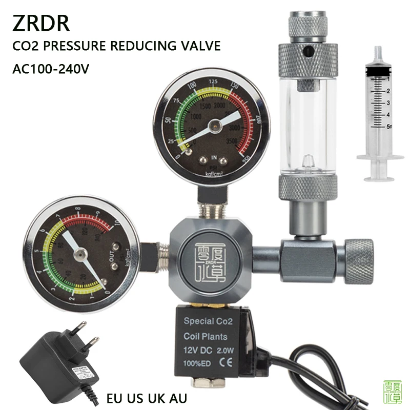 Glass Co2 Drop Checker - Regulador de CO2 para Acuario ZRDR,