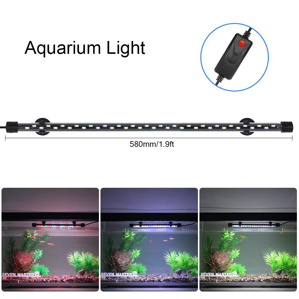 Aquarium Plant Ornament - Luz LED para acuario de 58CM,
