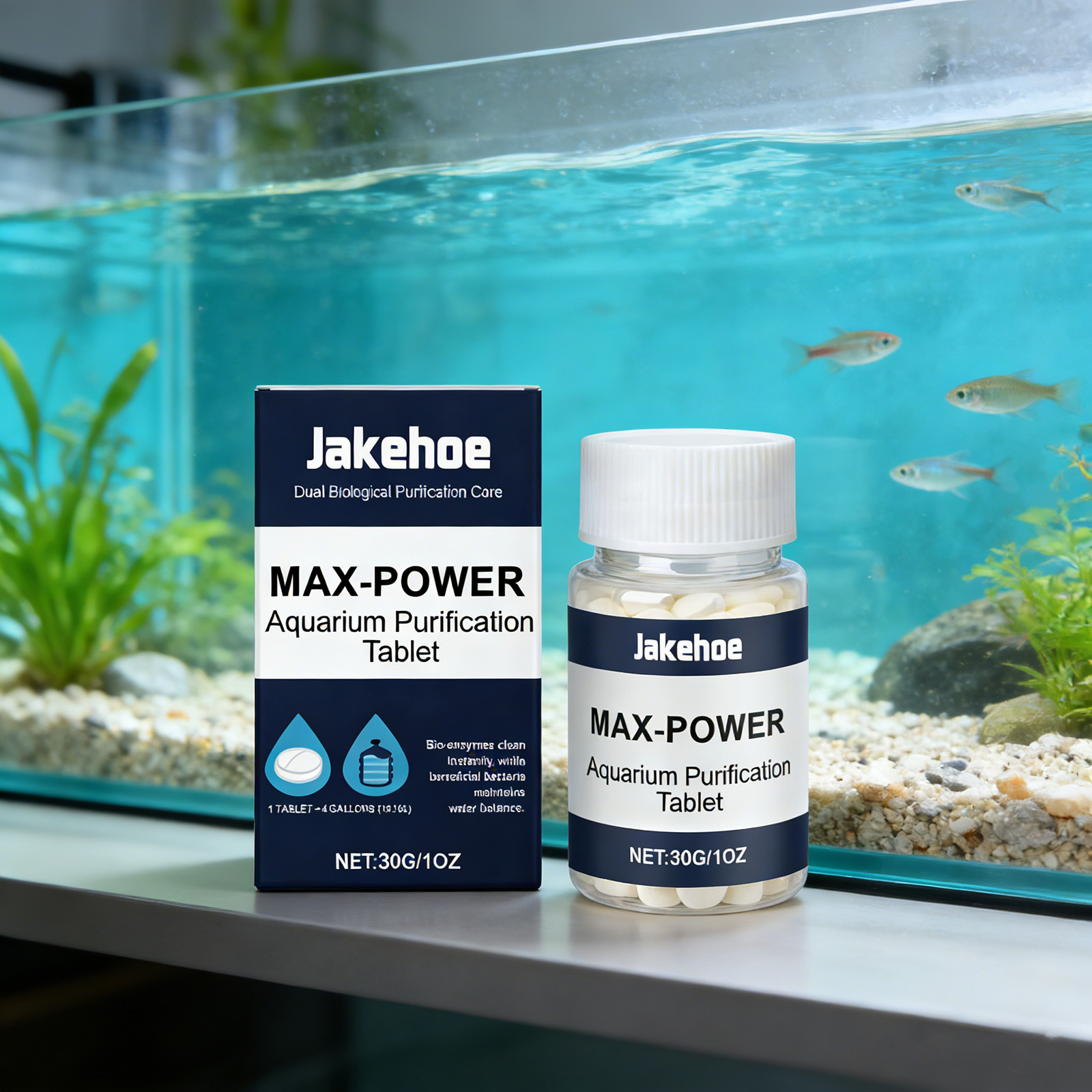 Planted Aquarium Algae Remover - Tabletas Removedoras de Algas para Acuarios,