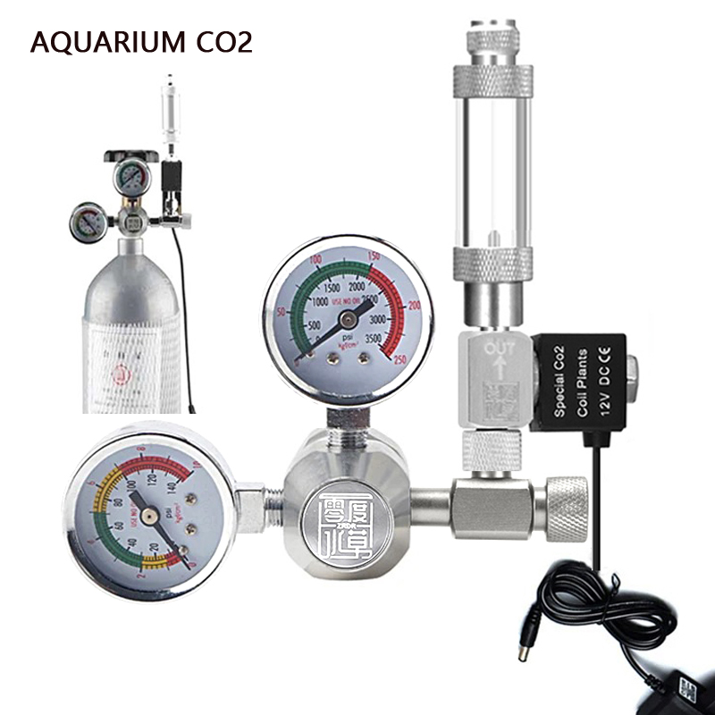 Glass Co2 Drop Checker - Regulador de CO2 para Acuario AC100-240V