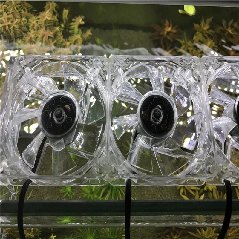Planted Aquarium Water Temperature - Miniventilador de refrigeración transparente, dispositivo de