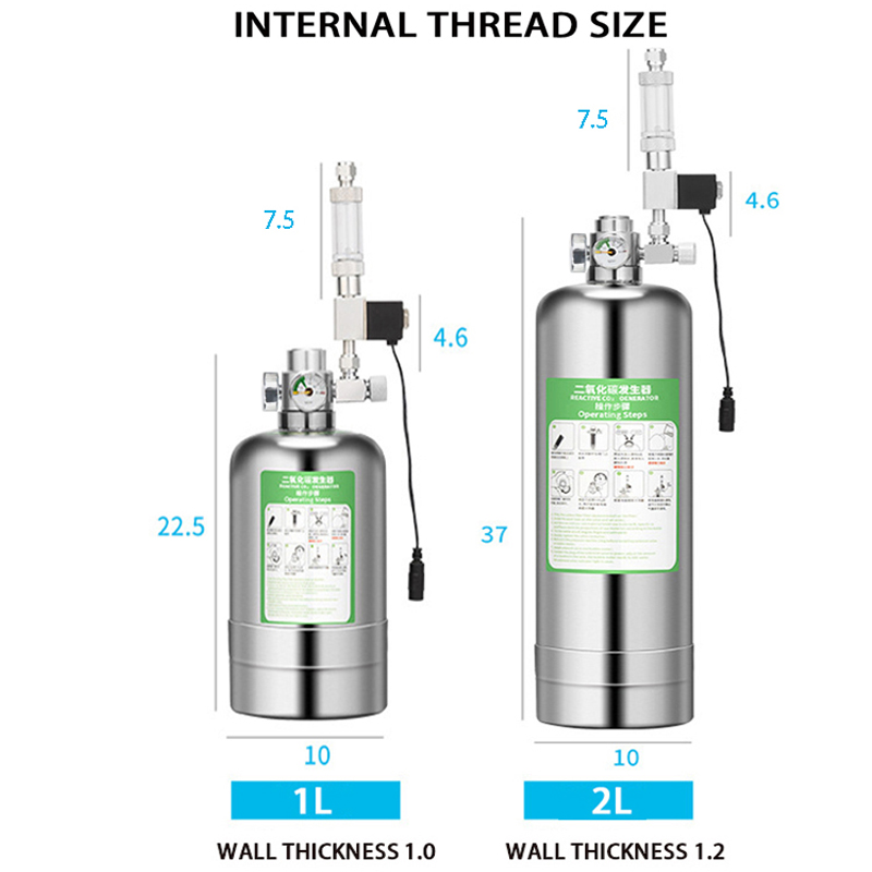 ZRDR-generador de CO2 para acu - Glass Co2 Drop Checker reseña y precio