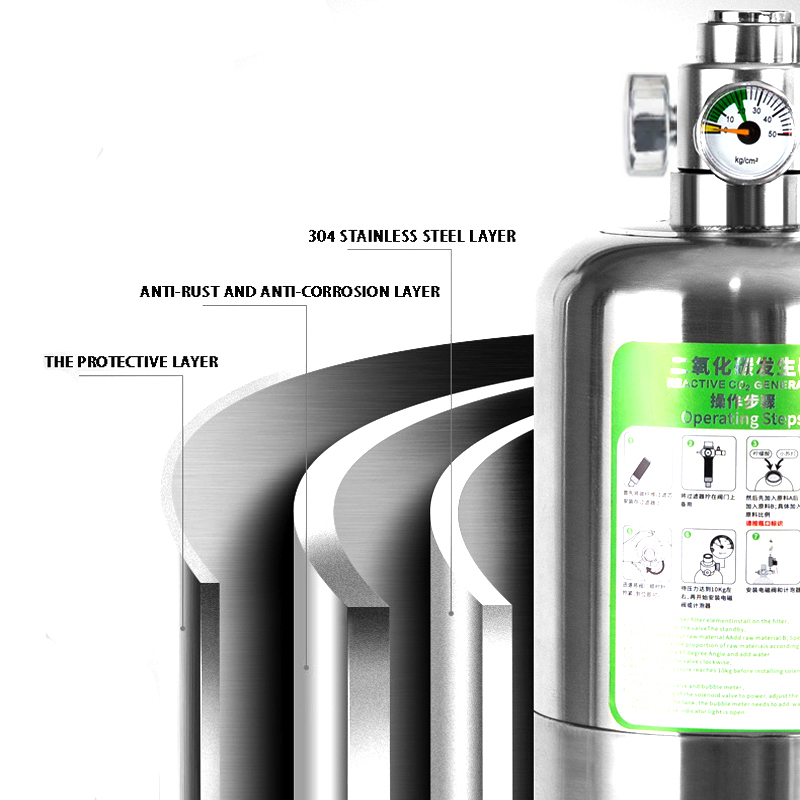 ZRDR-generador de CO2 para acu - Glass Co2 Drop Checker reseña y precio