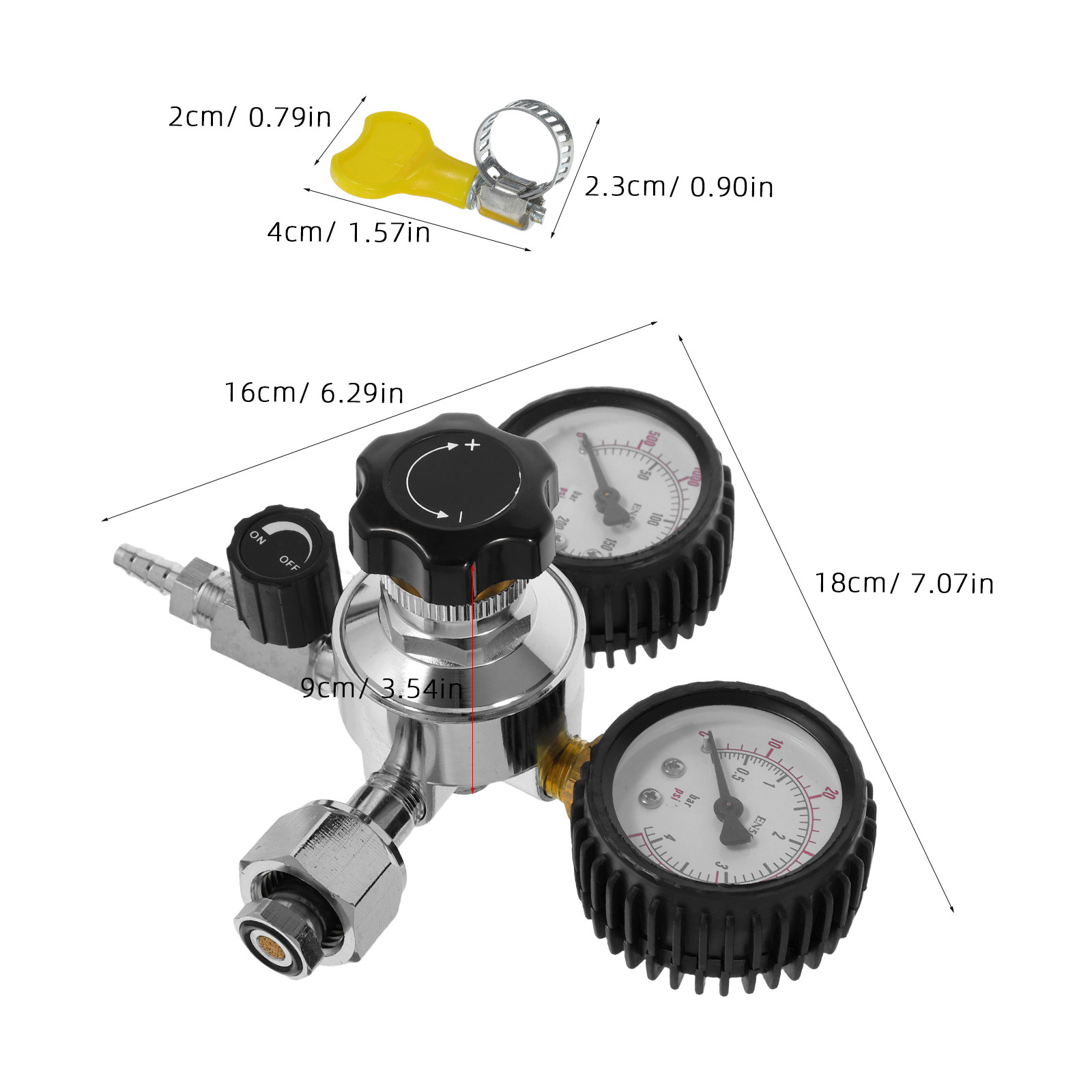 1 Juego de Dispositivo para El - Co2 Regulator Dual Stage reseña y precio