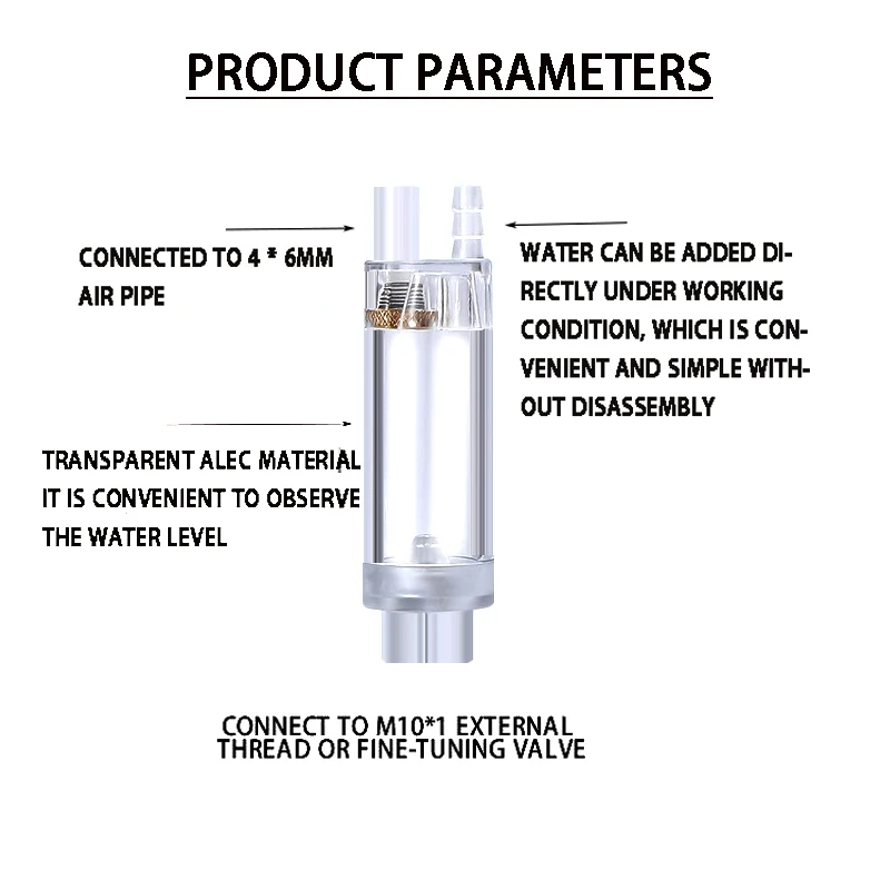Contador de burbujas de CO2 pa - Glass Co2 Drop Checker reseña y precio