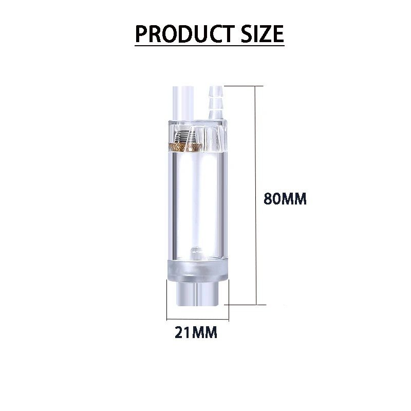 Contador de burbujas de CO2 pa - Glass Co2 Drop Checker reseña y precio