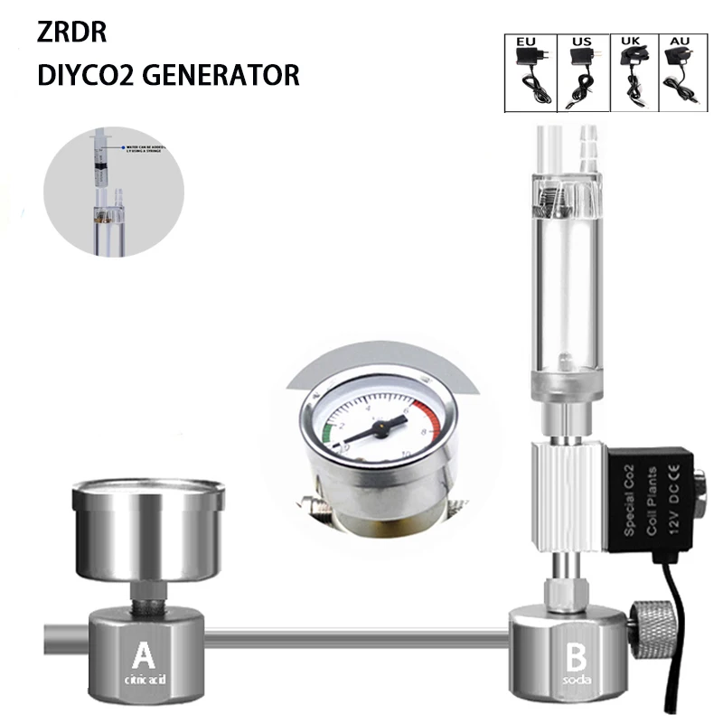 Kit de sistema generador de CO - Aquarium Plant No Co2 reseña y precio