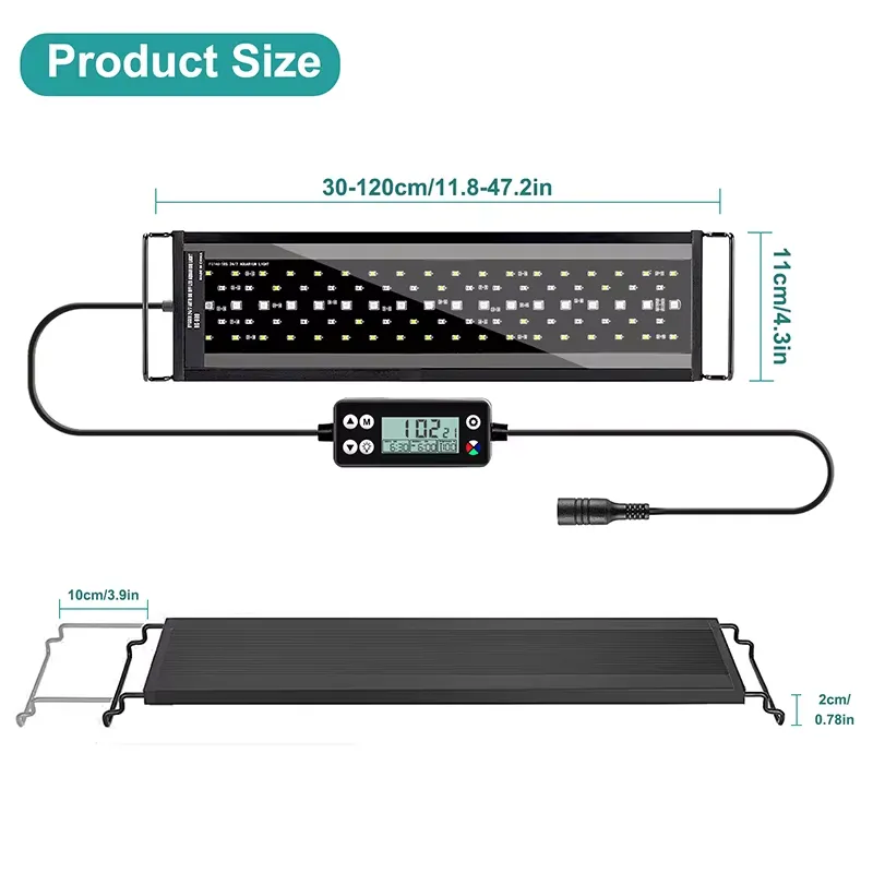 Nueva Lámpara LED de Espectro  - Planted Aquarium Hours reseña y precio