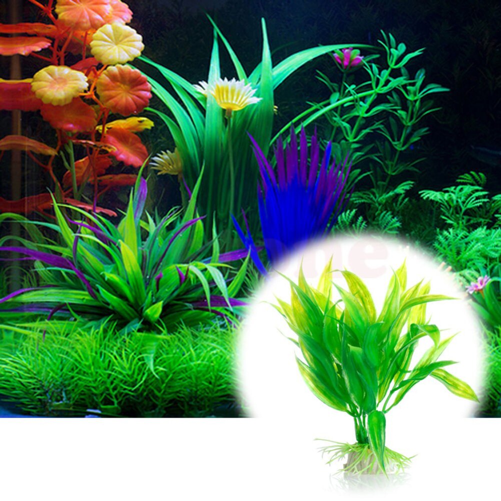 Plantas artificiales de decora - Aquarium Plant Live reseña y precio