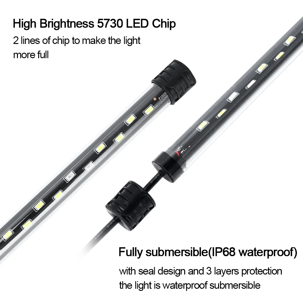 Luz LED para acuario de 58CM,  - Aquarium Plant Ornament reseña y precio