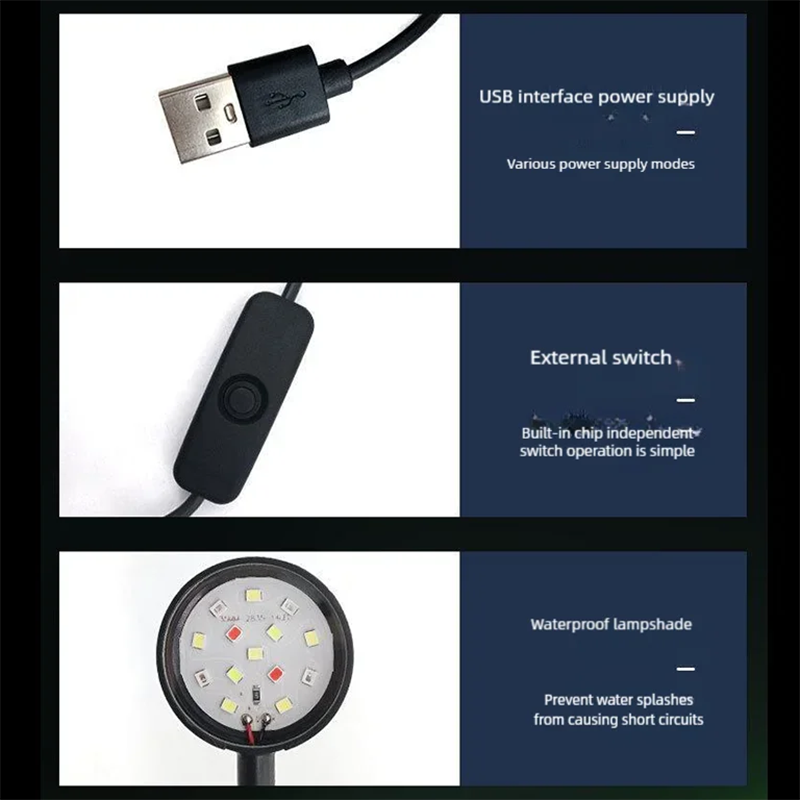 Lámpara LED USB con Clip para  - Aquarium Plant Ornament reseña y precio