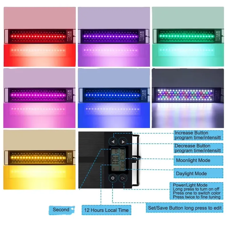 Lámpara LED para Acuario de 45 - Planted Aquarium Hours reseña y precio
