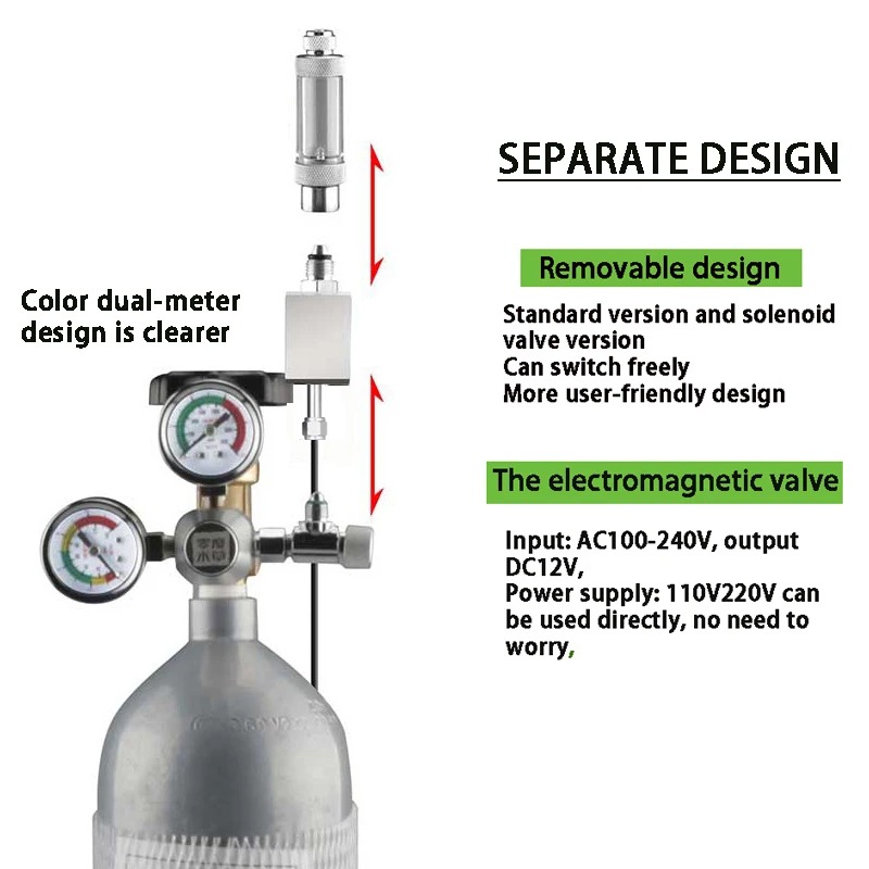 Regulador de CO2 para Acuario  - Glass Co2 Drop Checker reseña y precio