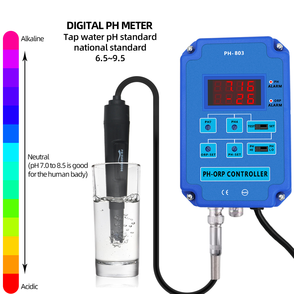 PH-803-controlador Digital Red - Planted Aquarium Ph reseña y precio