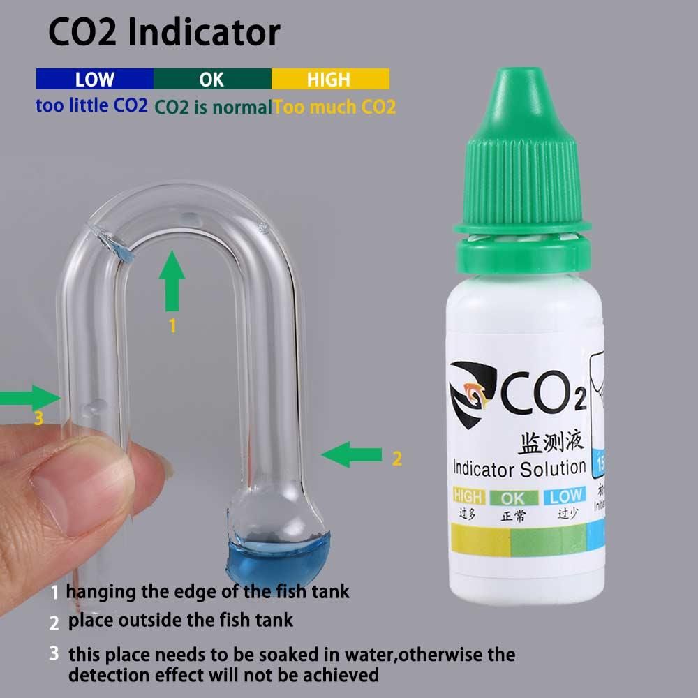 Kit de prueba de agua para acu - Glass Co2 Drop Checker reseña y precio