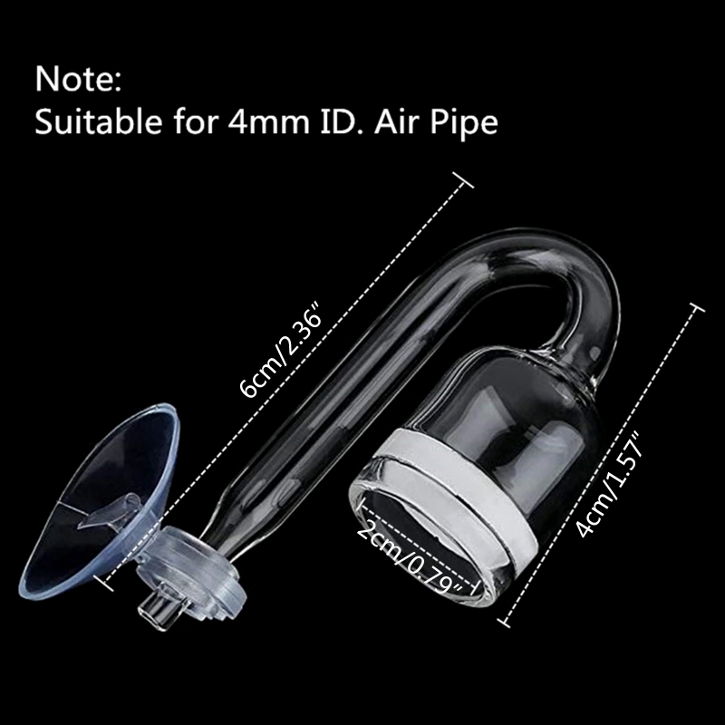 Juego de 4 piezas de difusor d - Glass Co2 Drop Checker reseña y precio