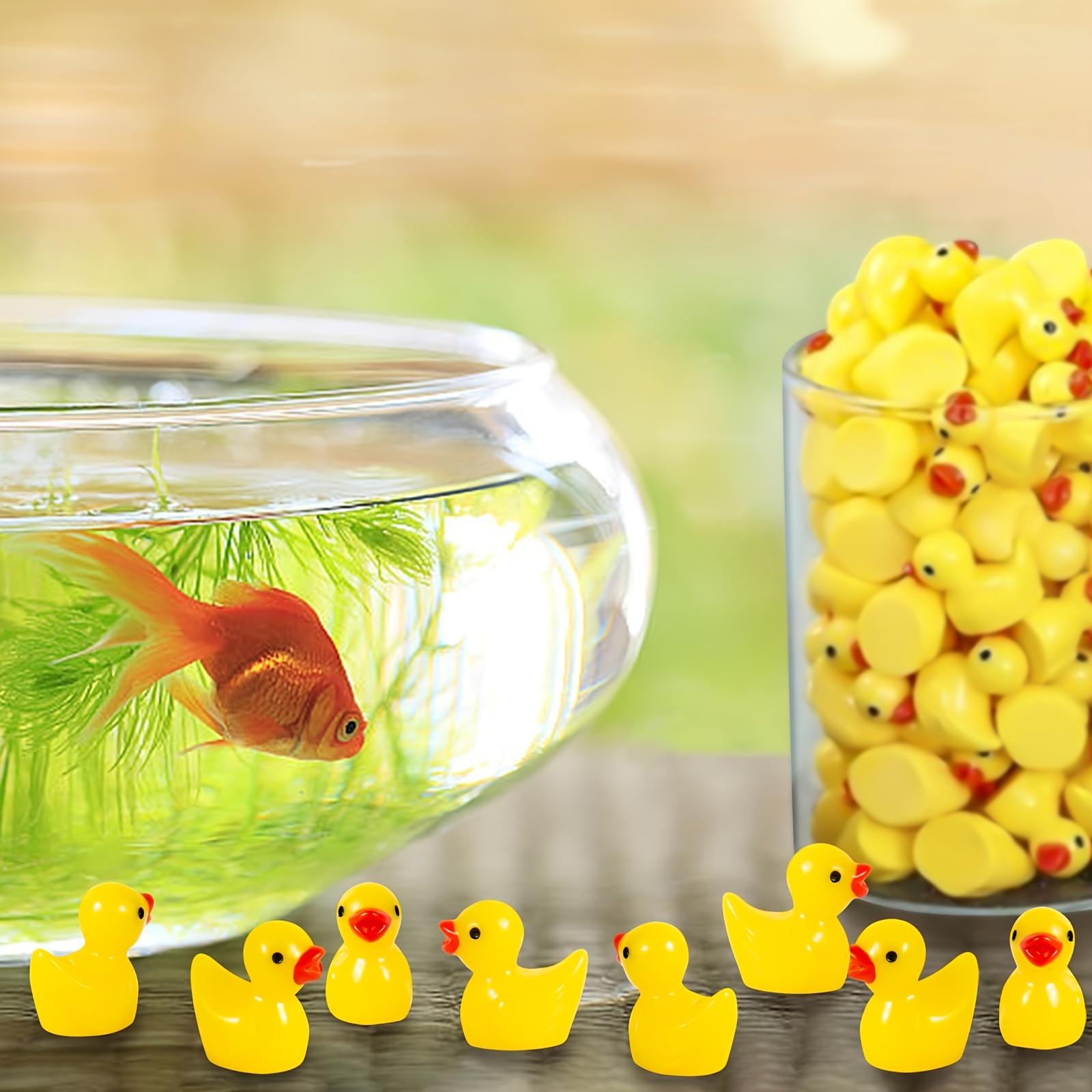 Patos en miniatura de resina p - Aquarium Plant Yellowing reseña y precio