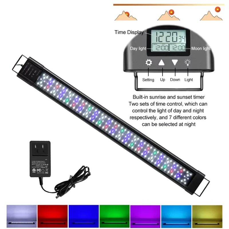 Lámpara LED para Acuario de 48 - Planted Aquarium Hours reseña y precio